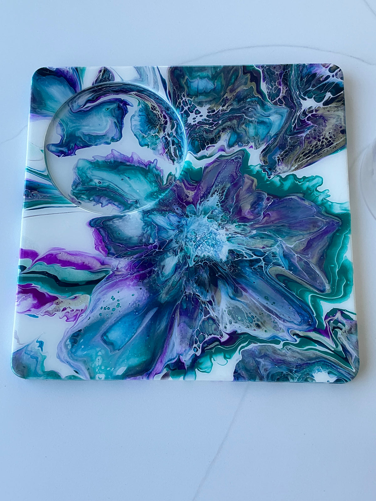 Serving Board with Glass Dome
